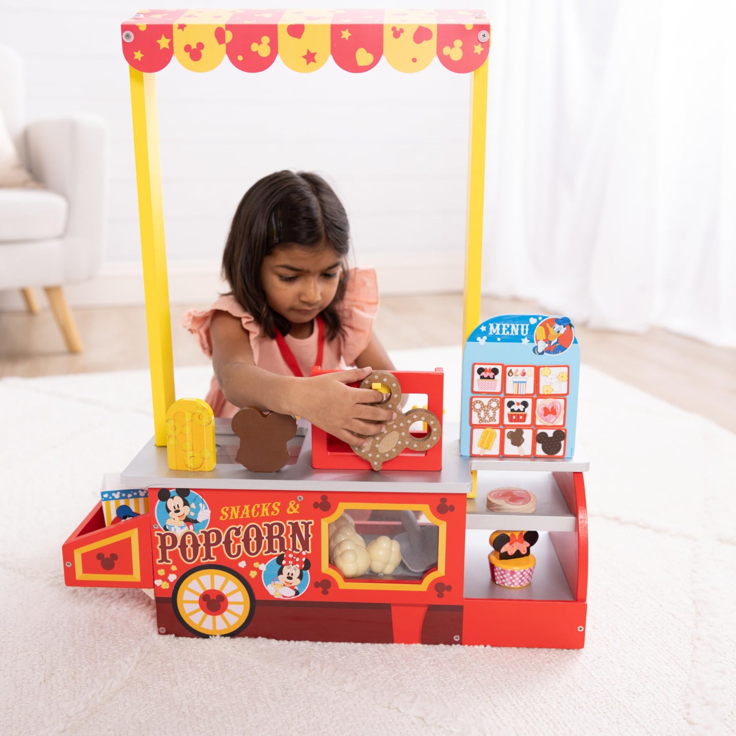 Melissa & Doug Wooden Pretend Food Counter Set