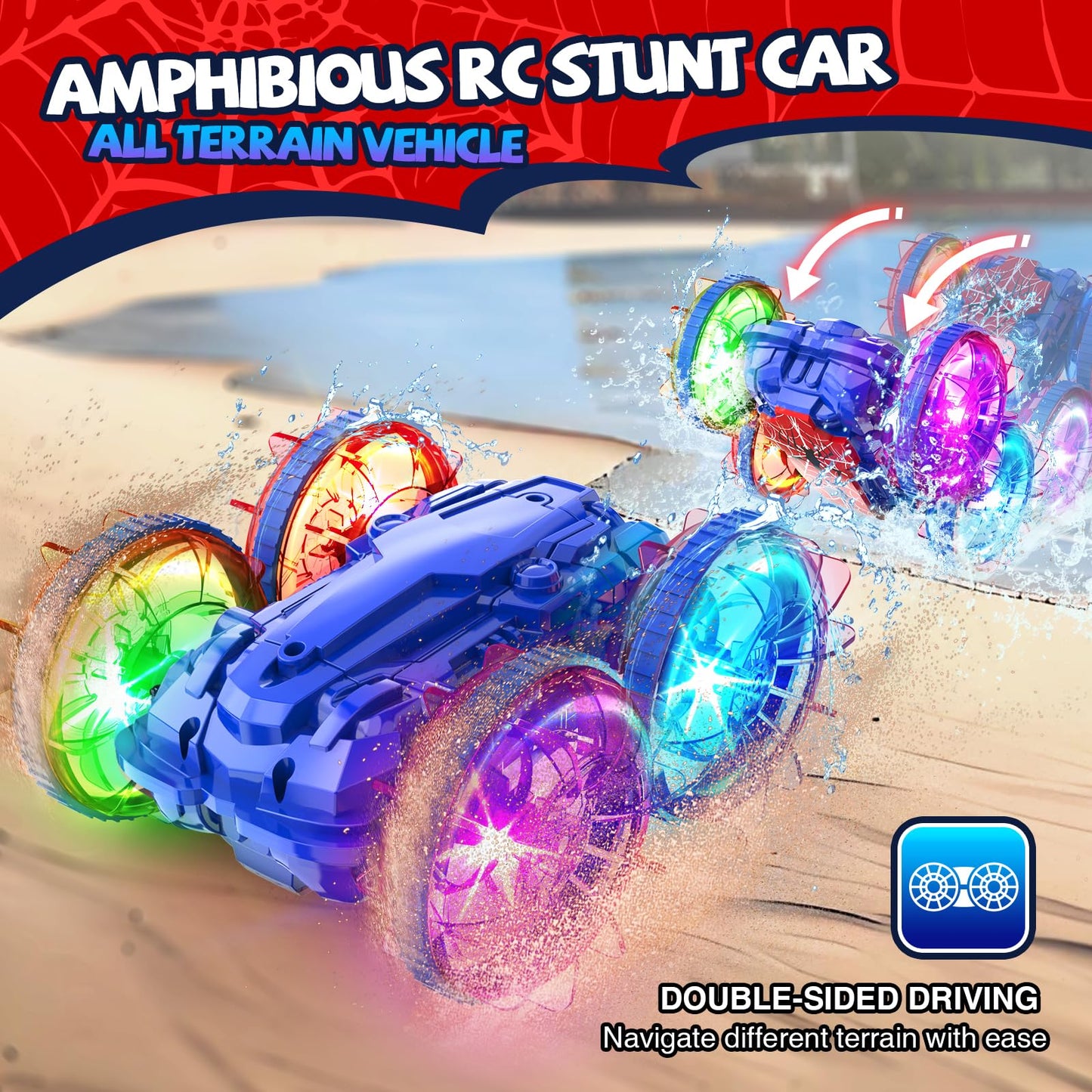 Amphibious Remote Control Car Boat for Kids