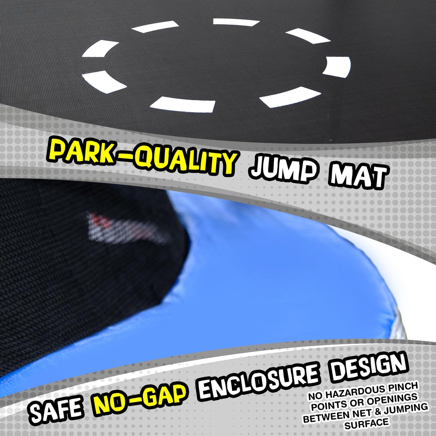10FT Outdoor Trampoline with Safety Enclosure