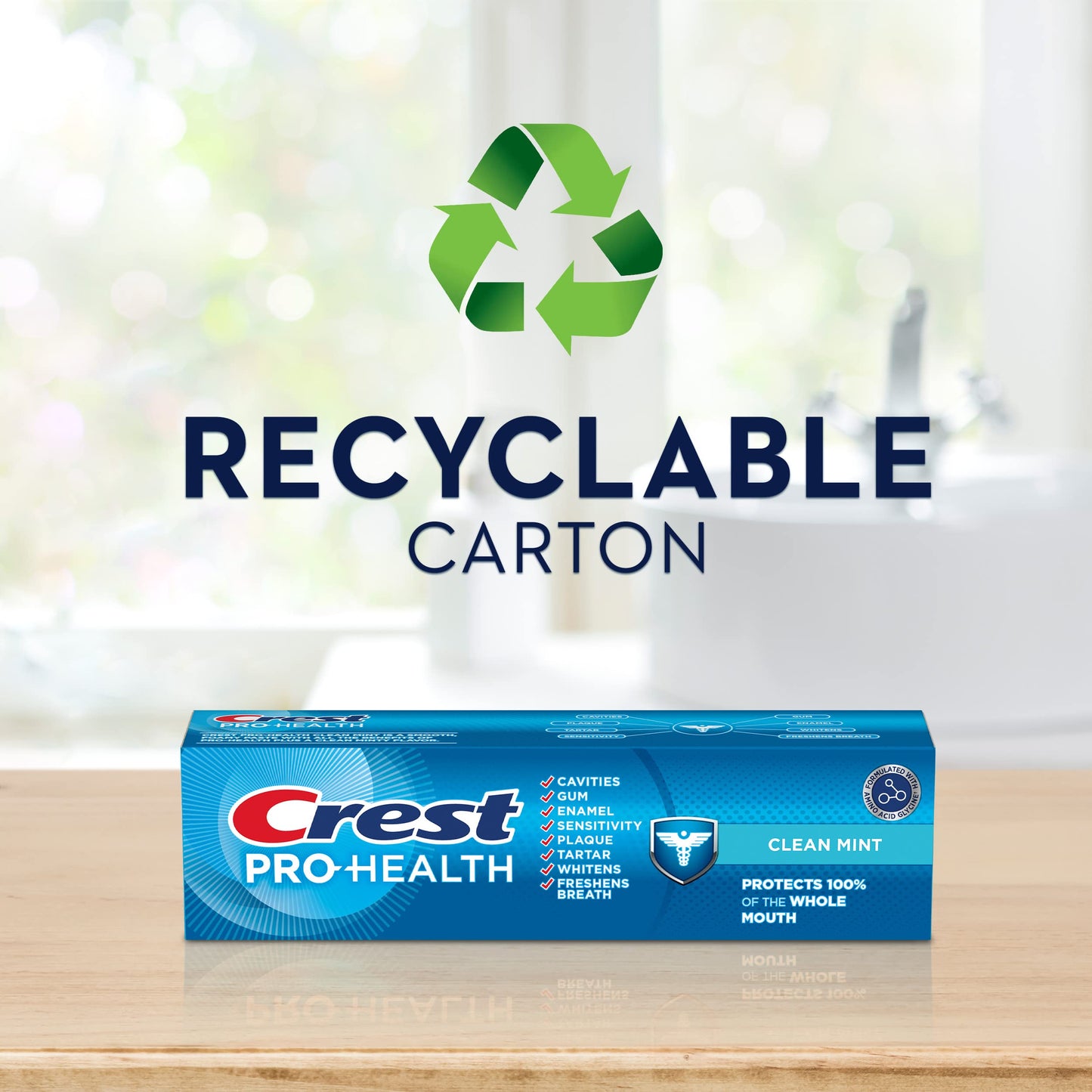 Crest Pro-Health Clean Mint Toothpaste, 4.3oz (Pack of 12)