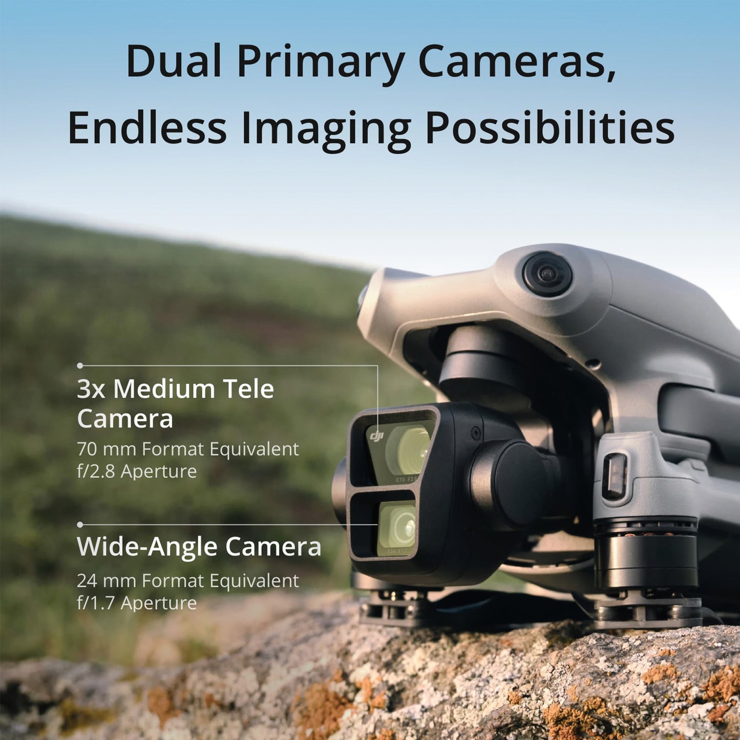 DJI Air 3 Drone Fly More Combo with RC-N2 Complete Kit