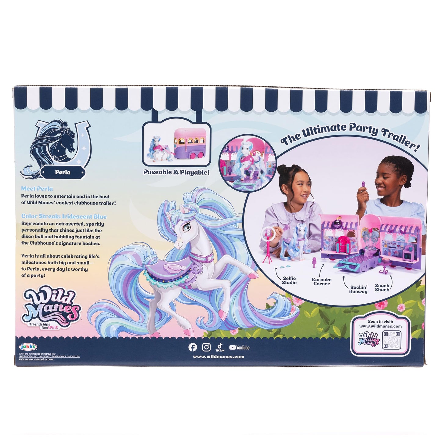 Perla's Clubhouse Trailer Playset with Horse Doll