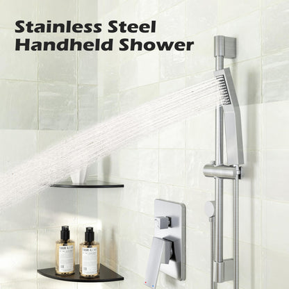 HomGoo Rain Shower Faucet Set with Handheld