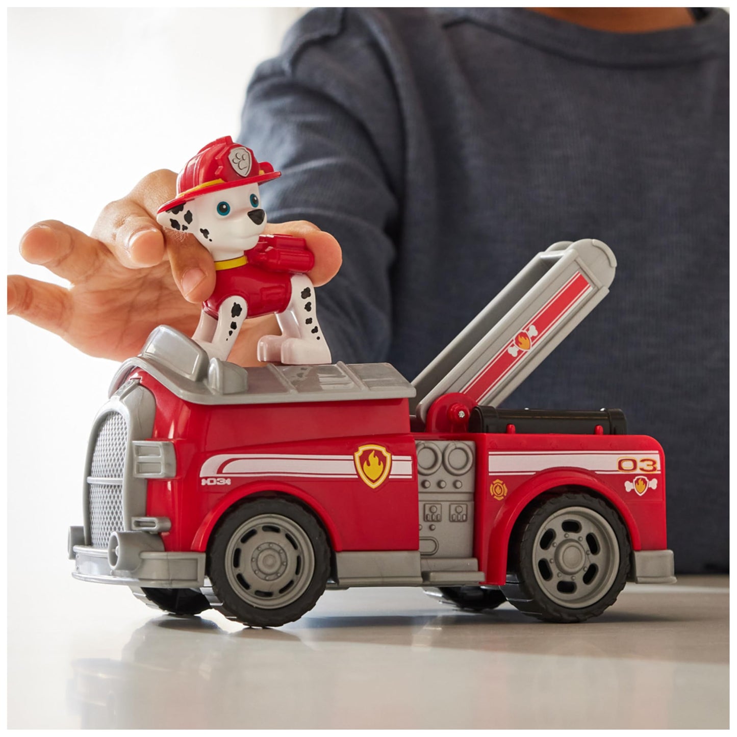 Paw Patrol Marshall Firetruck Toy with Action Figure
