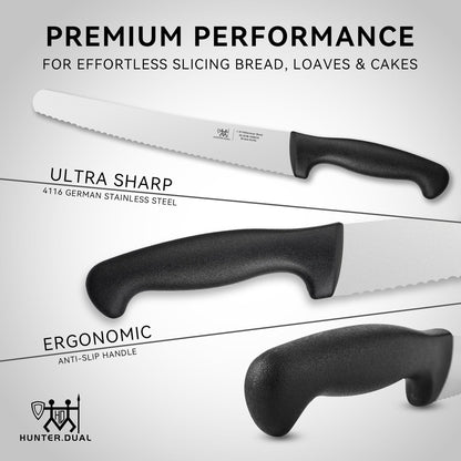 10-Inch HUNTER.DUAL Serrated Bread Knife