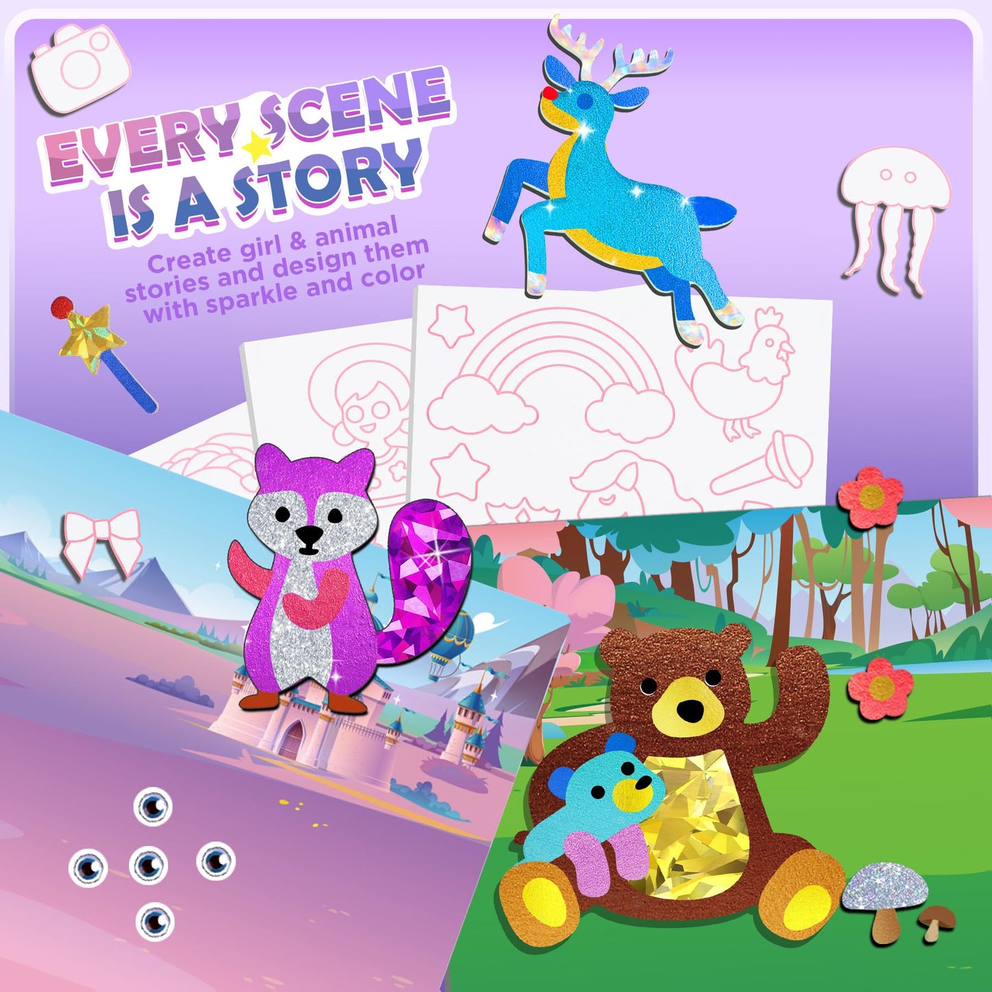 Arts and Crafts Kit for Kids 4-8