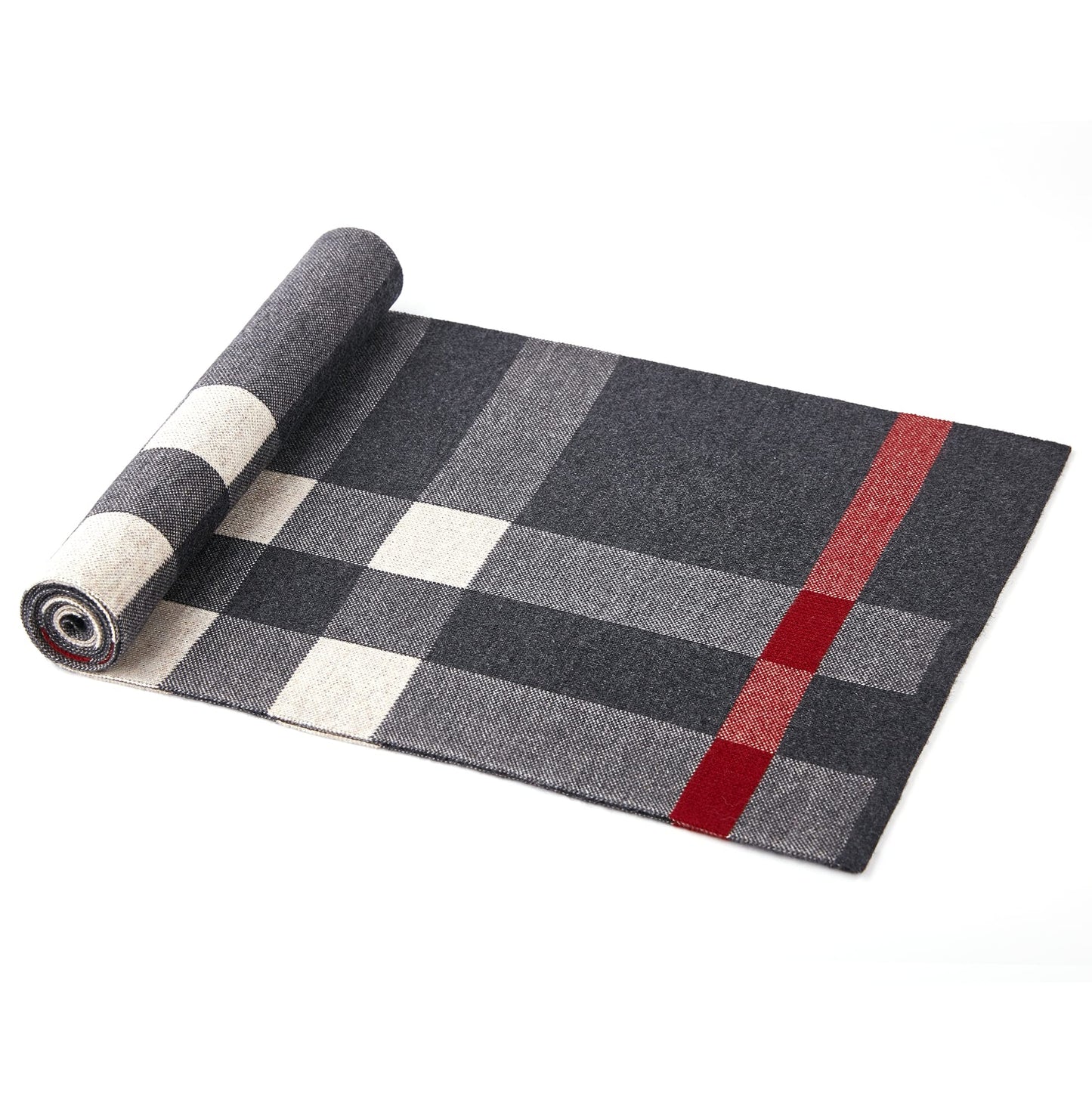 Men's Winter Cashmere Wool Scarf - Warm & Soft