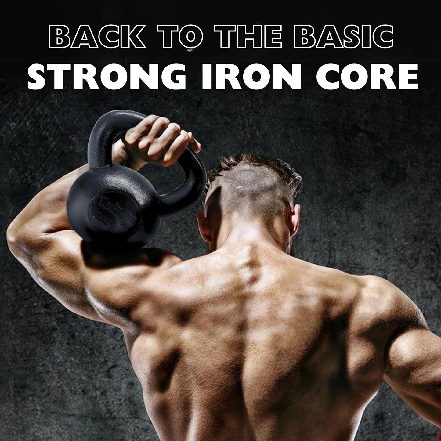 Yes4All 10 lbs Cast Iron Kettlebell Set