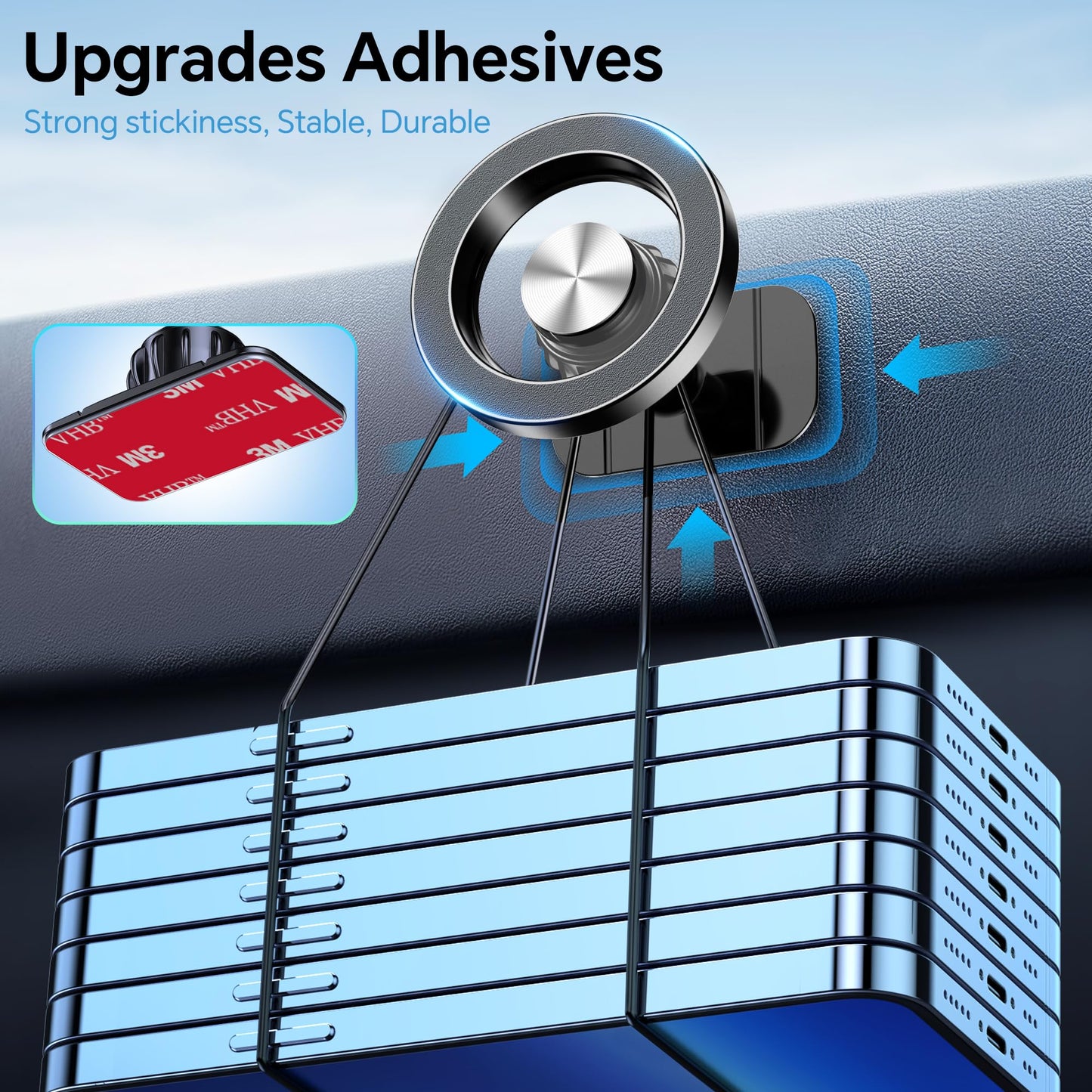 MagSafe Car Mount with 20 Strong Magnets