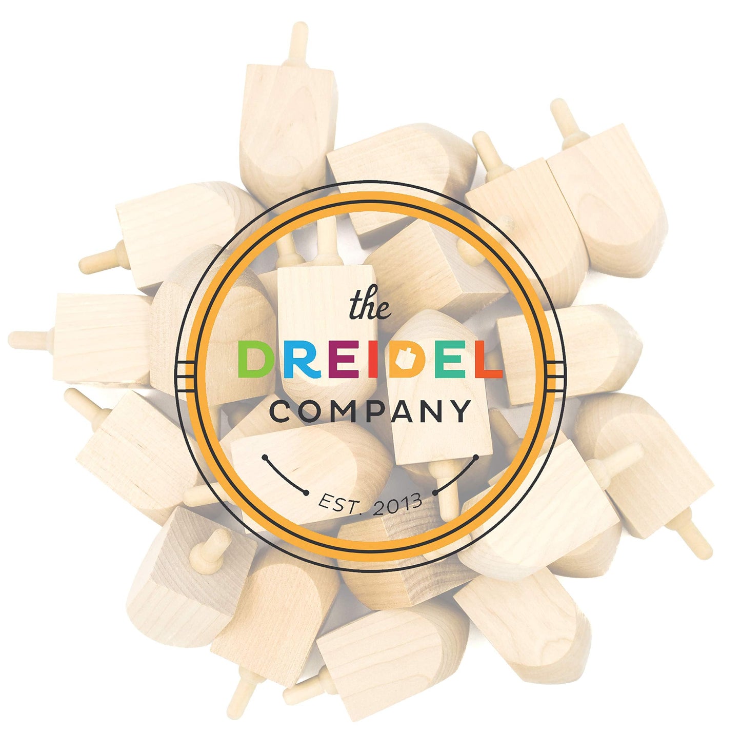 Wooden Dreidels 10-Pack for Hanukkah Celebrations
