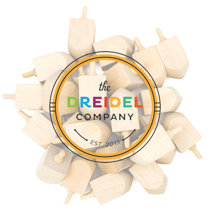 Wooden Dreidels 10-Pack for Hanukkah Celebrations