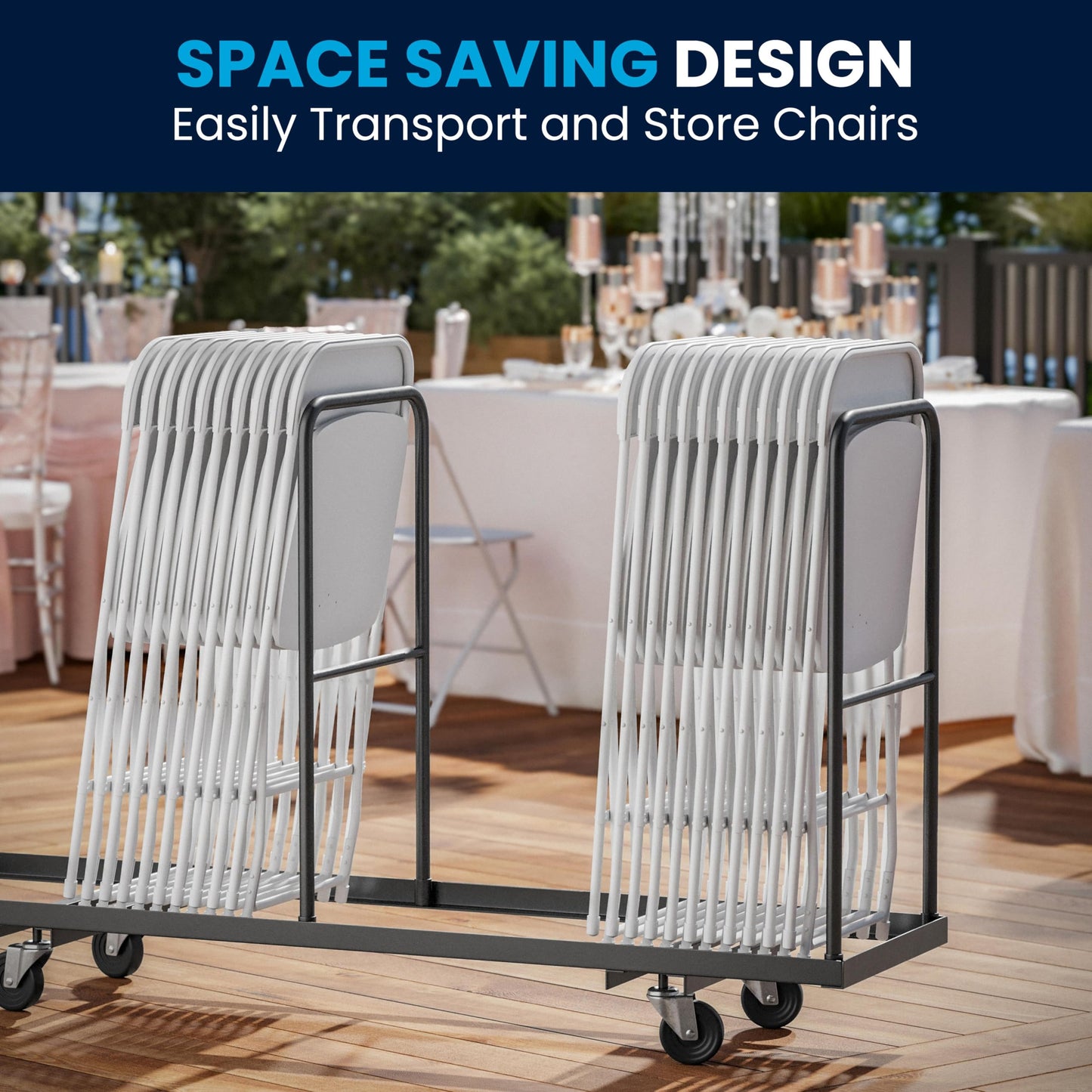 4 Pack Flash Furniture Folding Chairs - 650LB Capacity