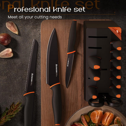 15-Piece Astercook Dishwasher Safe Knife Set