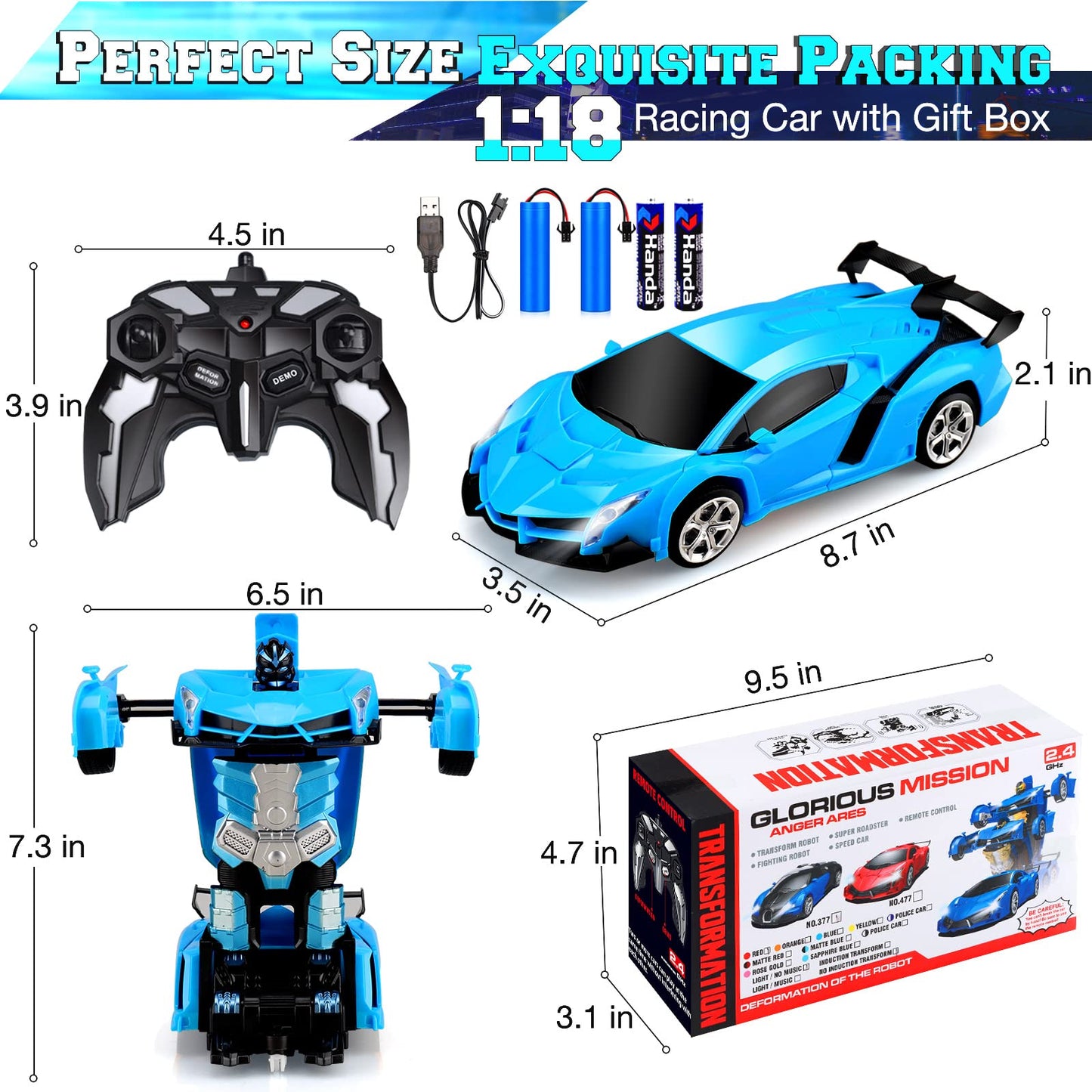 Transforming RC Car with 360° Drifting Action