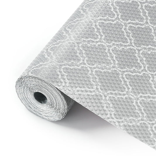 Cooyes Shelf Liner, Non-Slip Cabinet Liner, Washable Oil-Proof for Kitchen Cabinet with Modern Pattern, Durable EVA Shelves, Refrigerator, Storage, Desks, Pantry, Non Adhesive Drawers