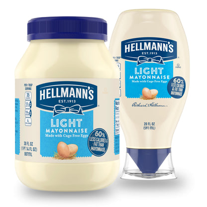 Hellmann's Light Mayonnaise Squeeze Bottle 20 oz