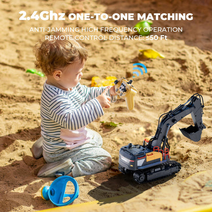 SHOMOTE Remote Control Excavator Toy for Kids