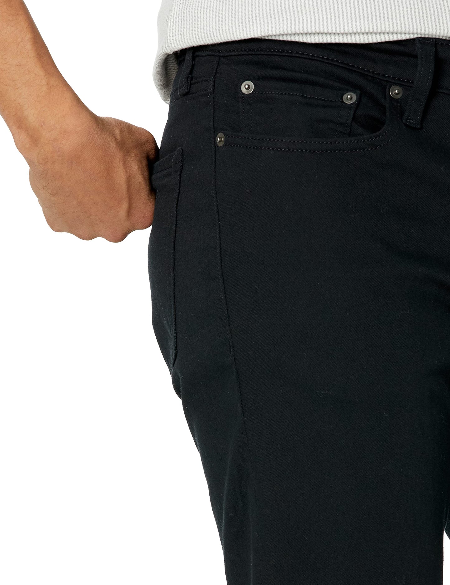 Amazon Essentials Men's Straight-Fit Bootcut Jean, Black, 30W x 29L
