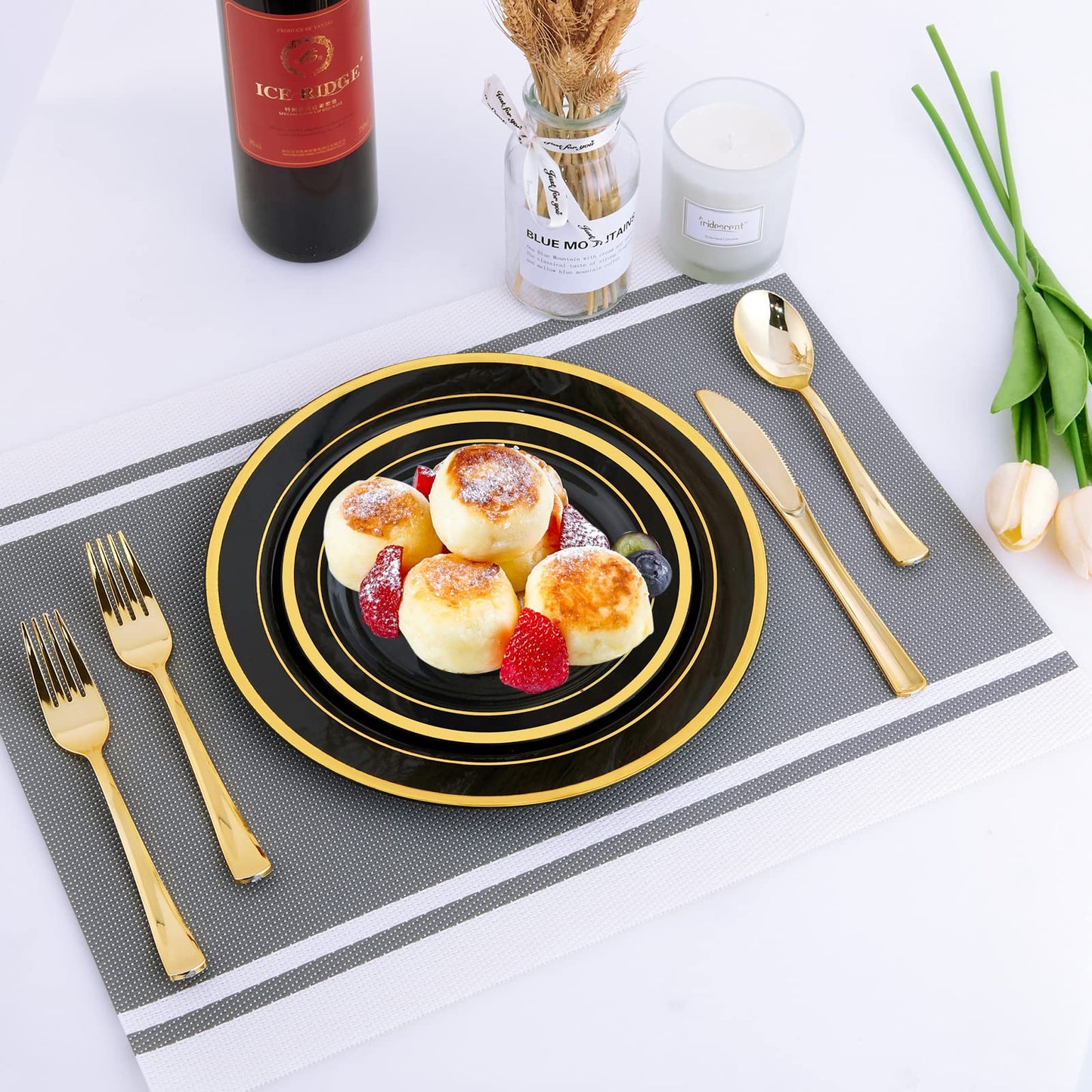 125 Count Dinnerware Set for 25 Guests