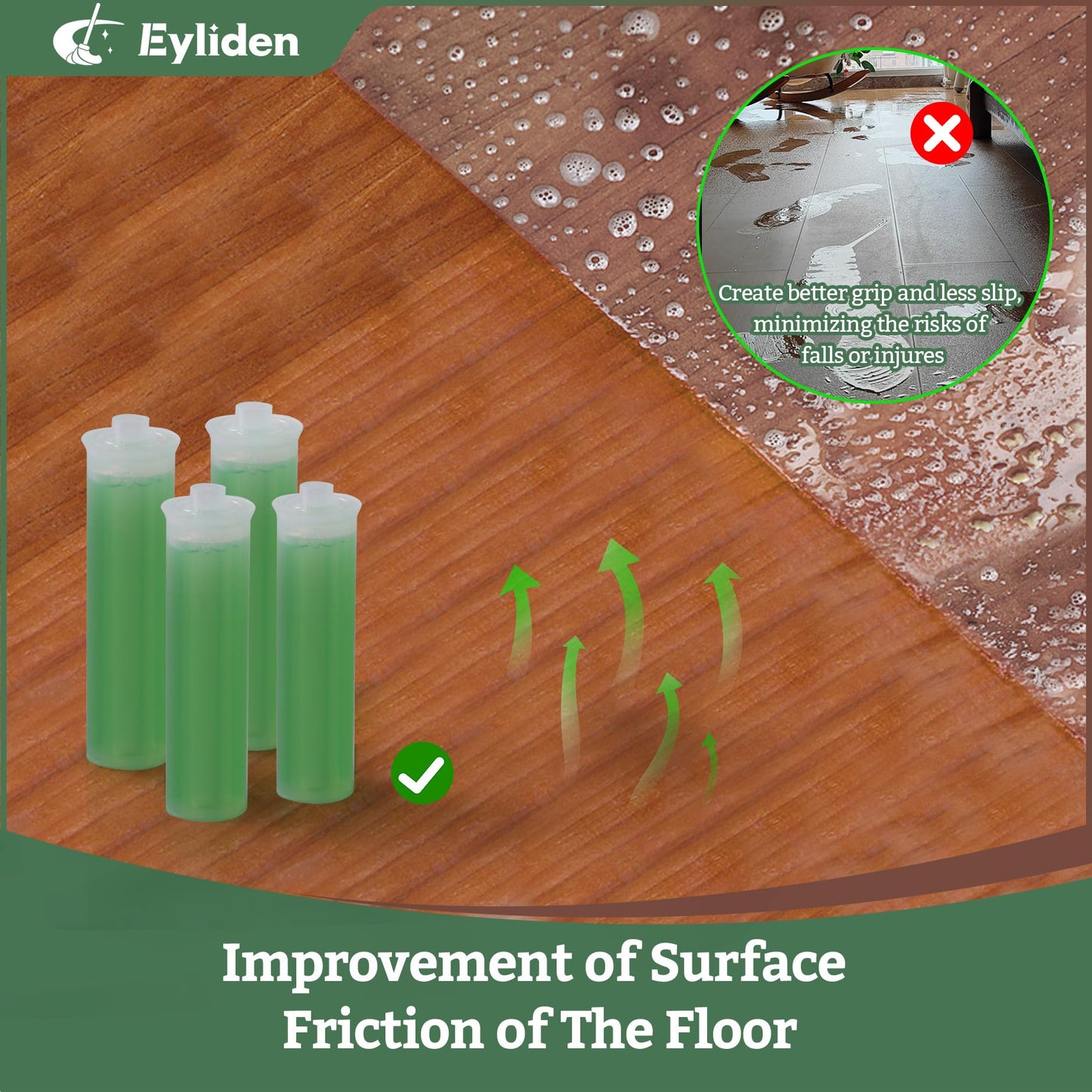 Eyliden Spray Mop & Natural Floor Cleaner Set