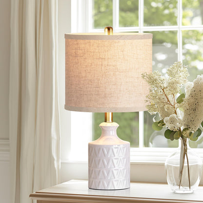 Ceramic Table Lamp Set of 2 with LED Bulbs