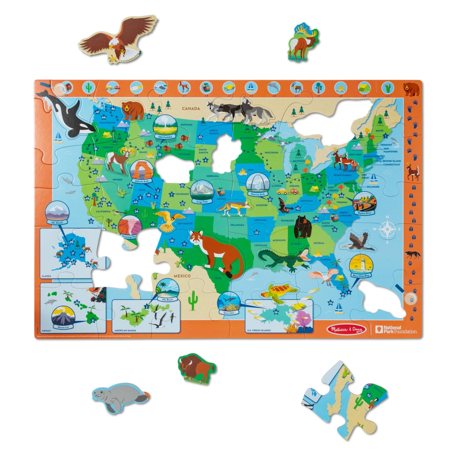 Melissa & Doug National Parks Floor Puzzle - 45 Pieces