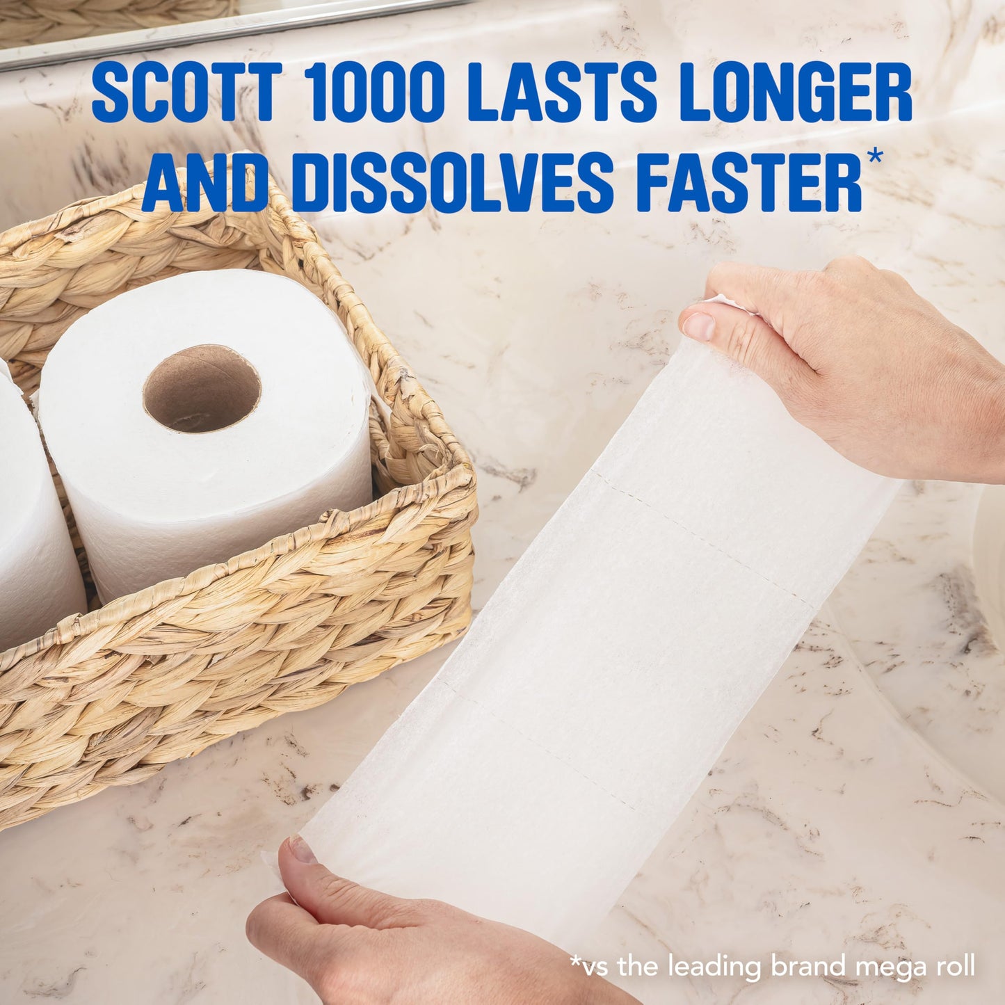 Scott Trusted Clean Toilet Paper, 32 Rolls