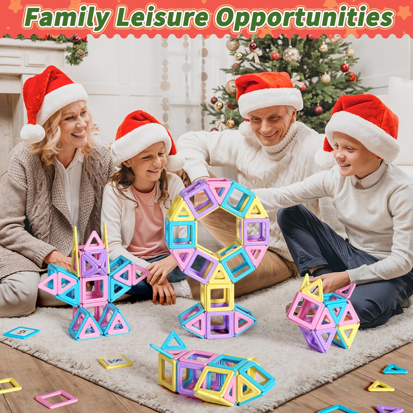 Magnetic Tiles Building Blocks for Toddlers