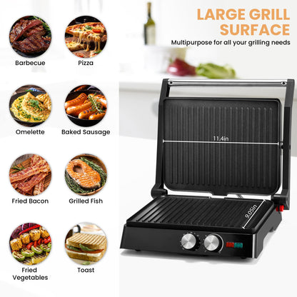 1400W Panini Grill Press by Pukomc