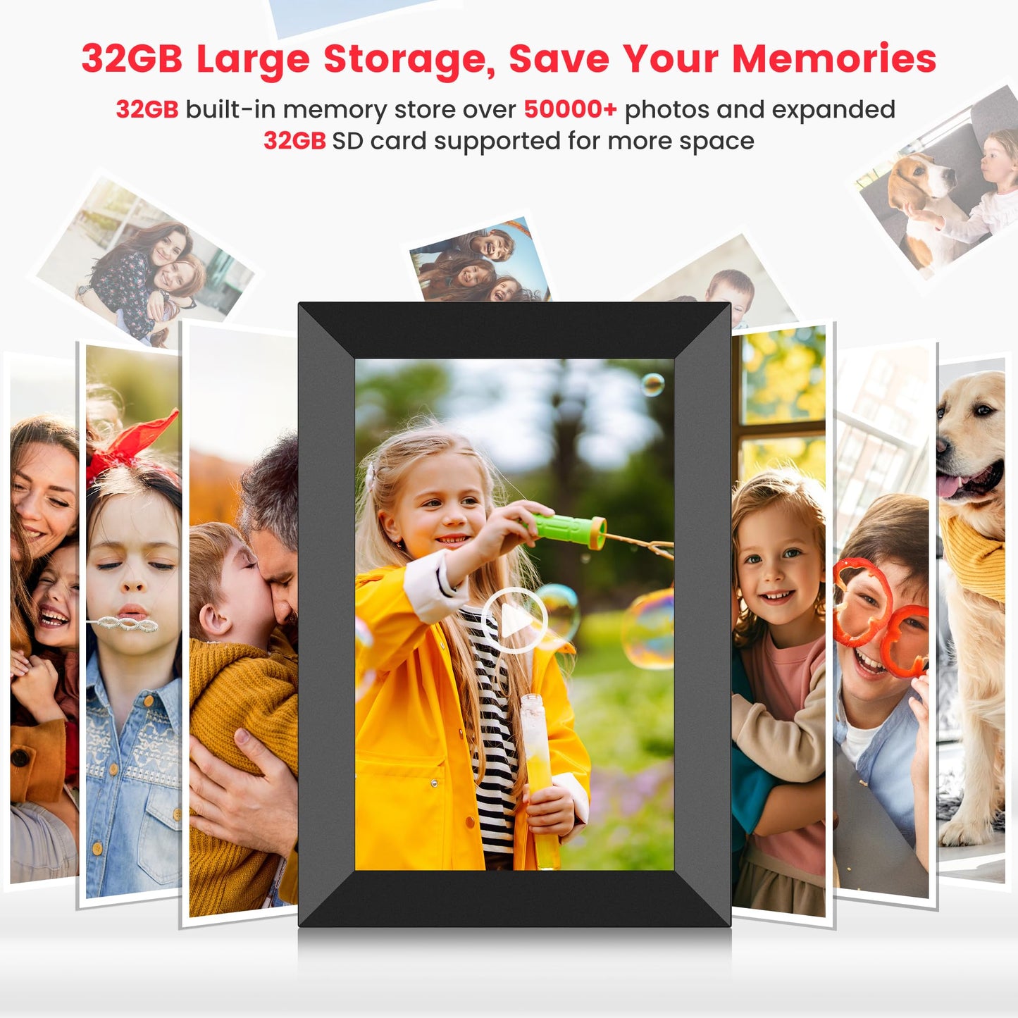 WiFi Digital Photo Frame 10.1 Inch with Touch