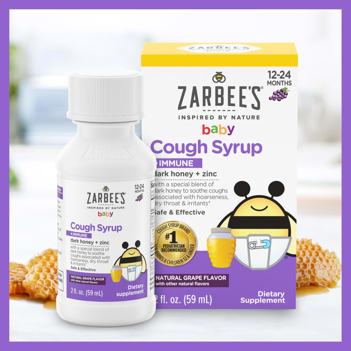 Zarbee's Baby Cough Syrup with Immune Support