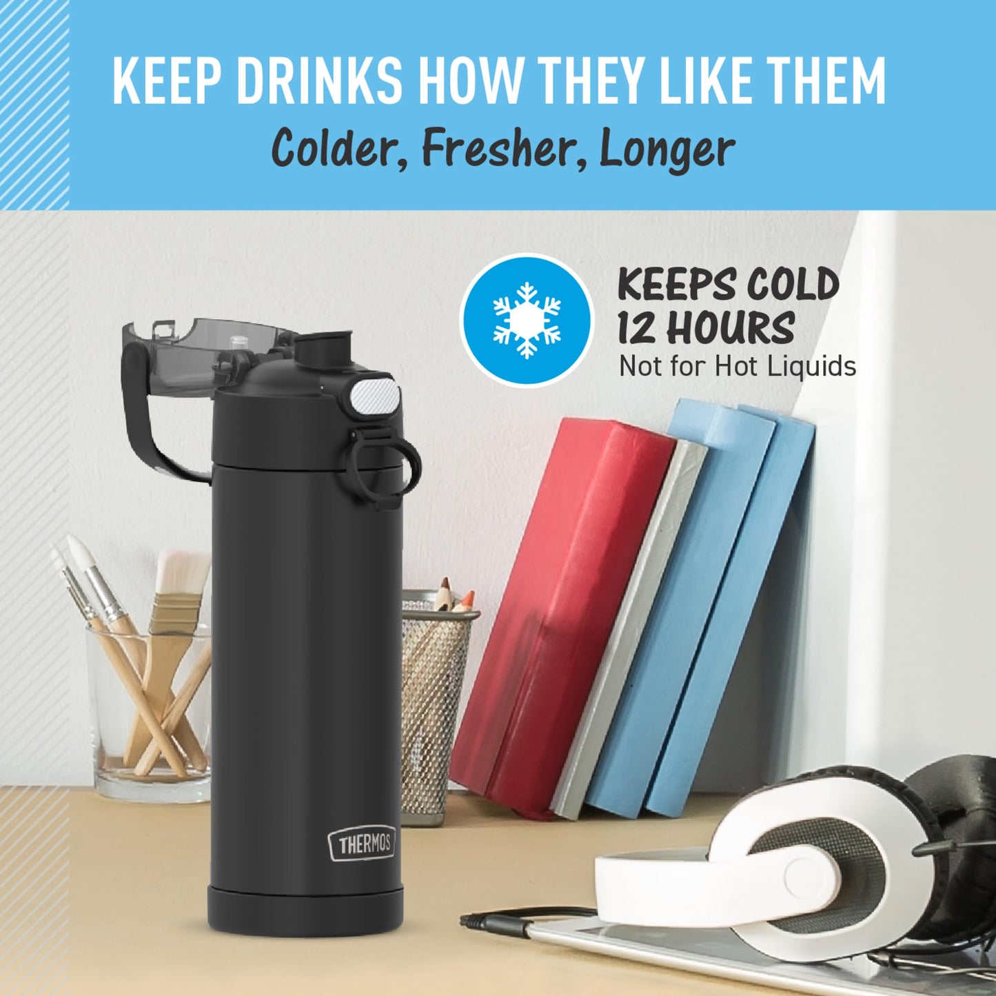 16 Ounce THERMOS Vacuum Insulated Bottle