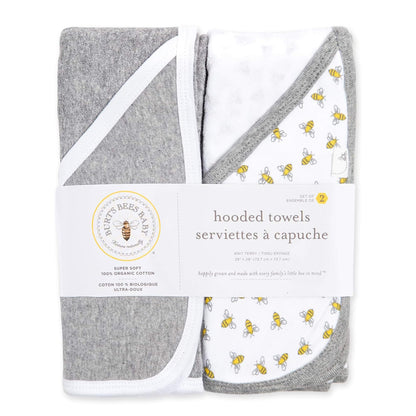 Burt's Bees Baby Organic Cotton Hooded Towels 2-Pack