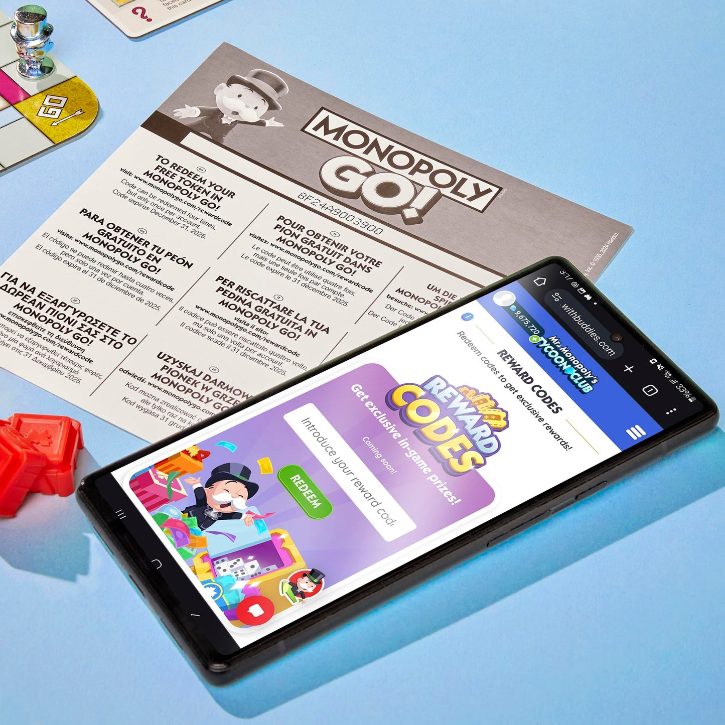 Monopoly GO! Family Board Game for 2-4 Players