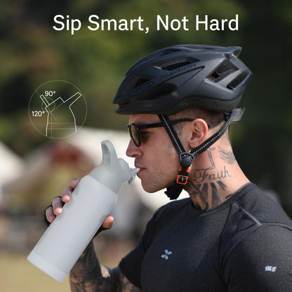 ENCOOL Insulated 32 oz Water Bottle with Straw