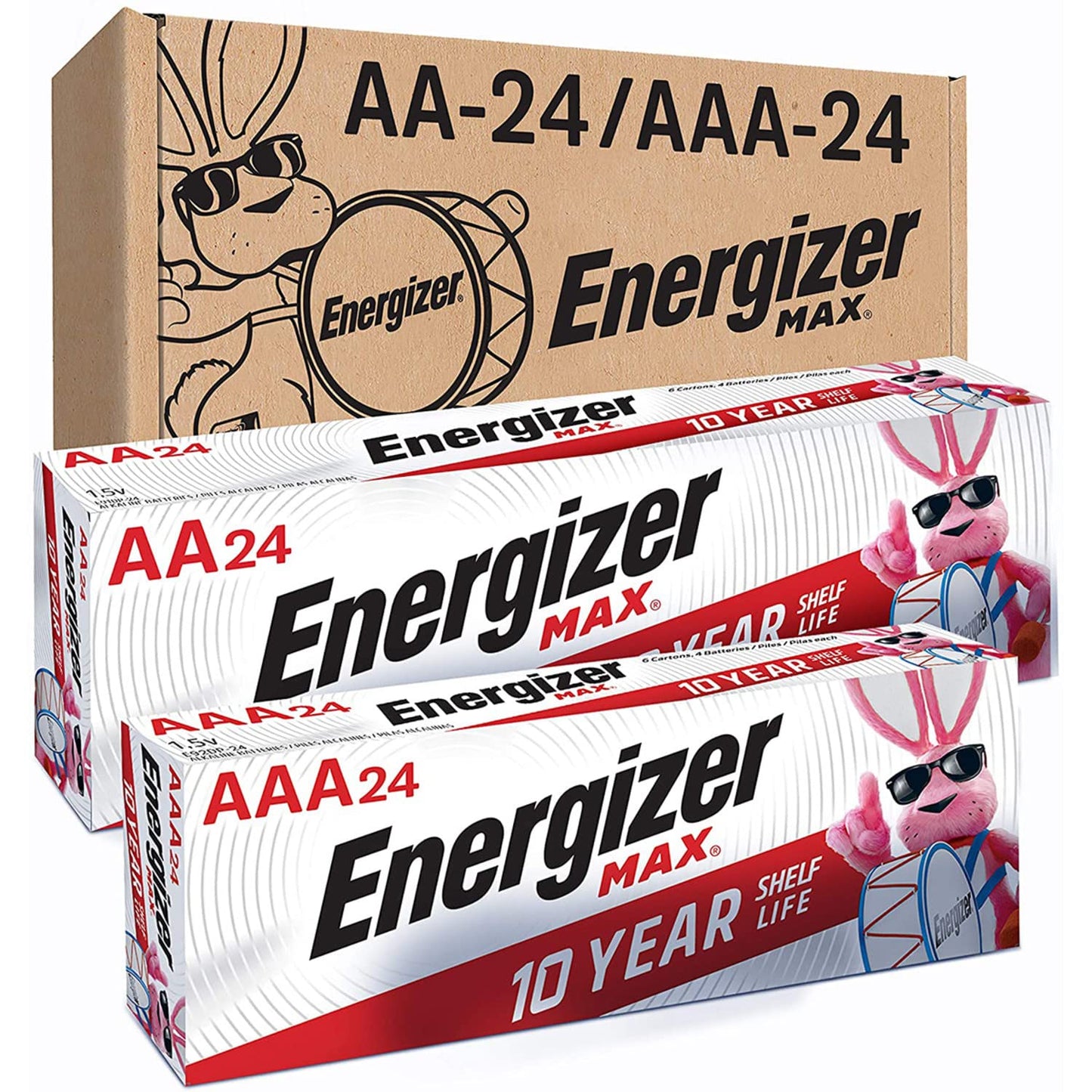 Energizer AA AAA Batteries Combo Pack 48 Count