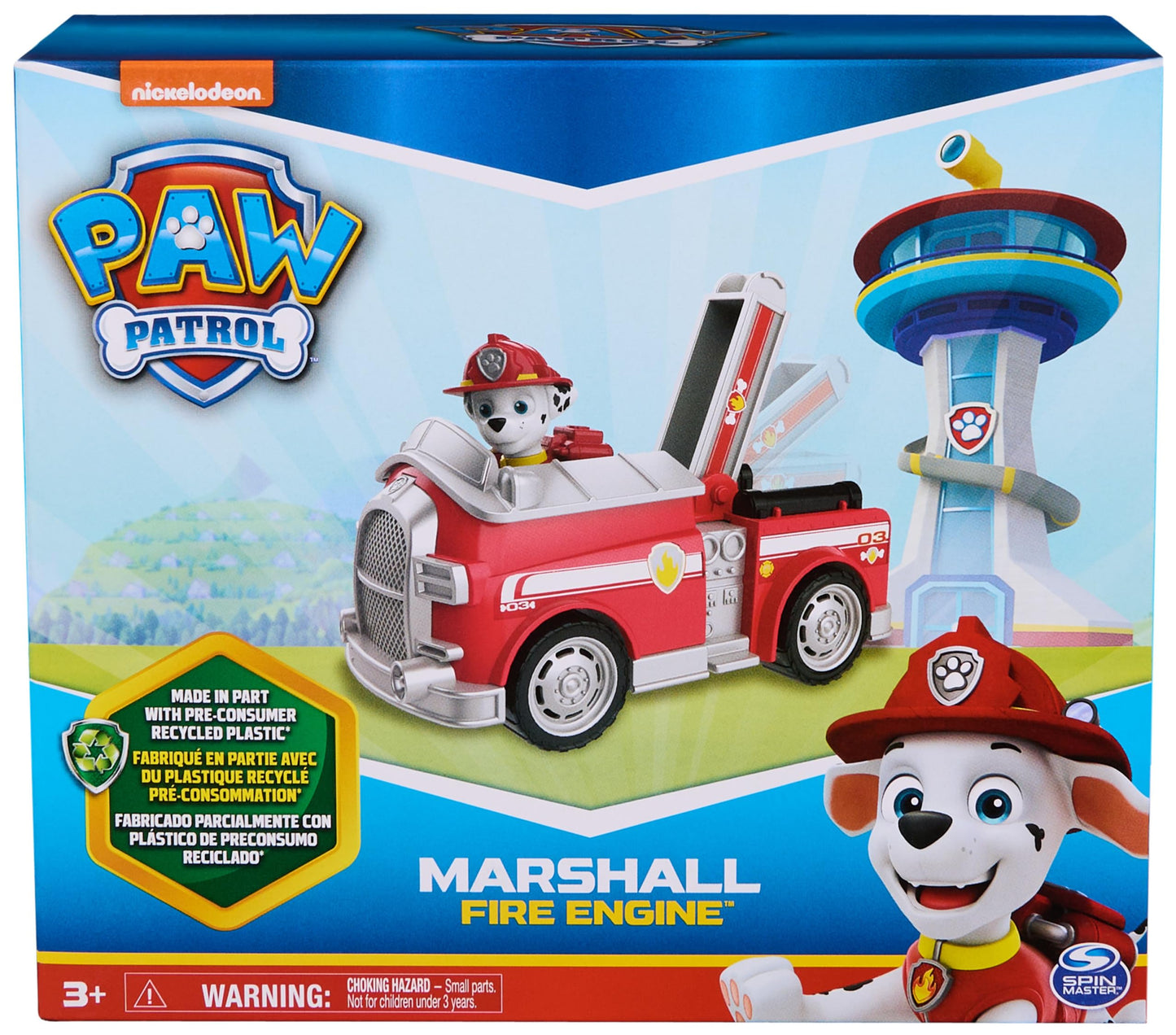 Paw Patrol Marshall's Firetruck Toy with Figure