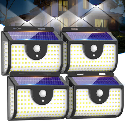 Ornnut 4-Pack Solar Motion Sensor Lights