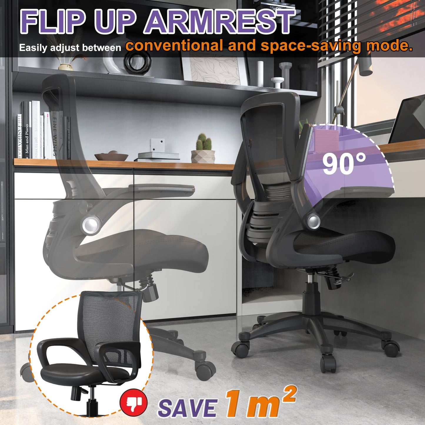 Ergonomic Adjustable Office Chair for Heavy Users