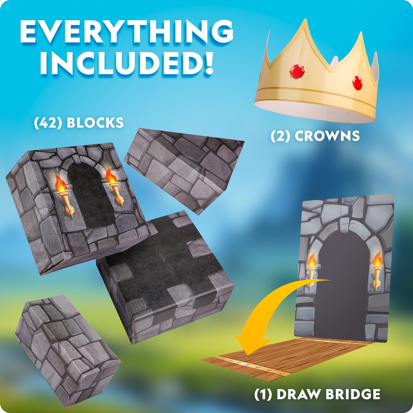 Jumbo Cardboard Building Blocks for Kids