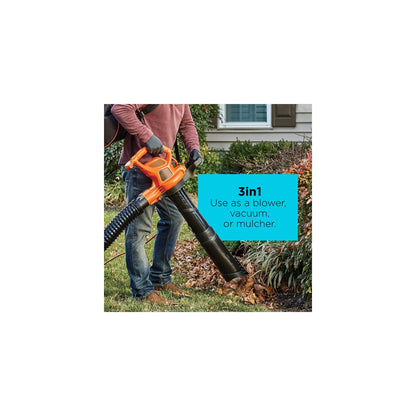 BLACK+DECKER 3-in-1 Leaf Blower Vacuum Mulcher