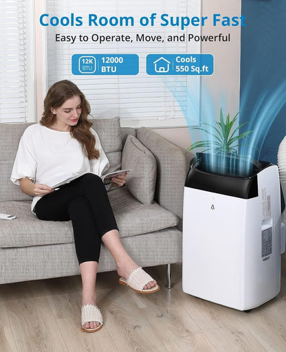12,000 BTU Portable Air Conditioner with Remote