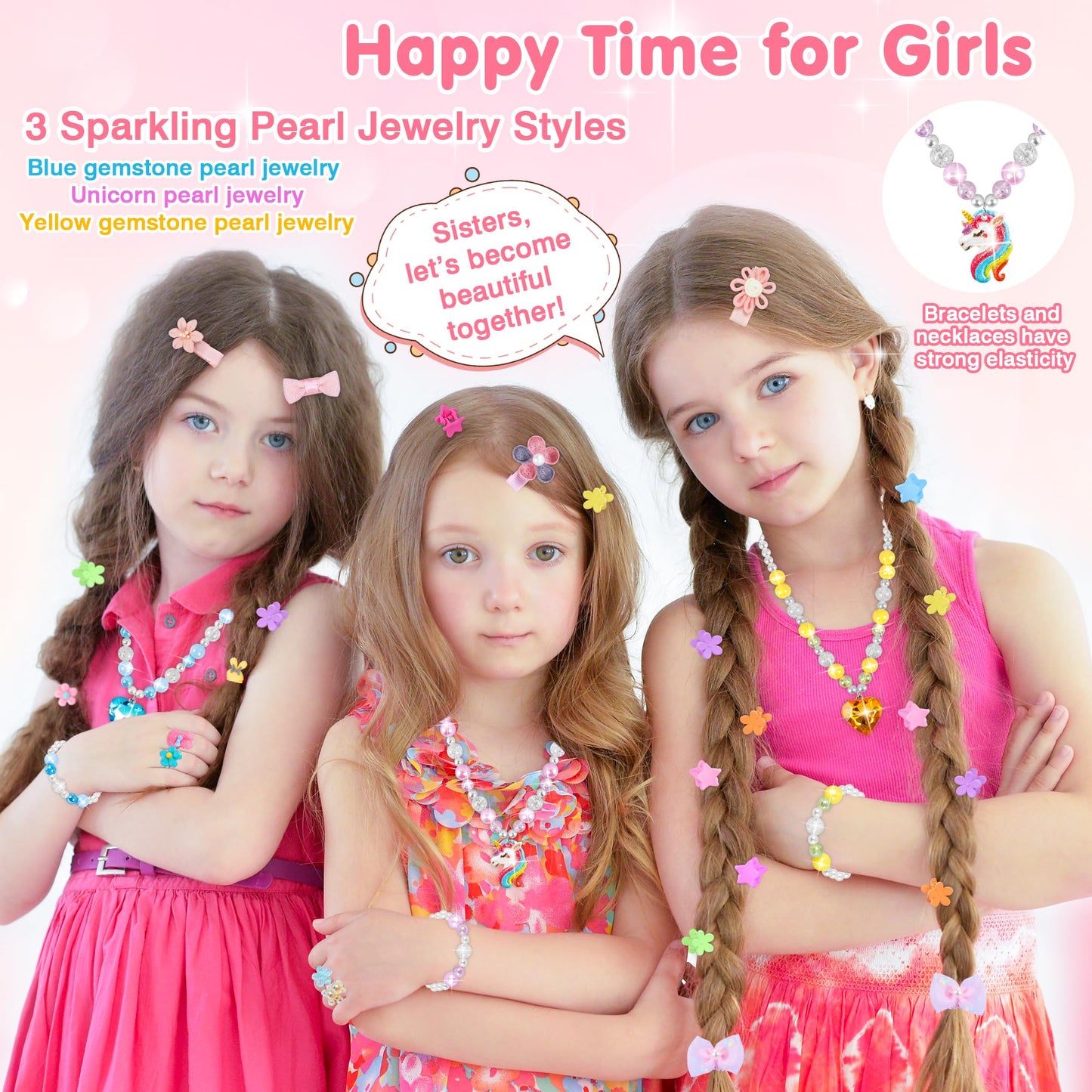Jewelry Toys Set for Girls, 172 Pcs