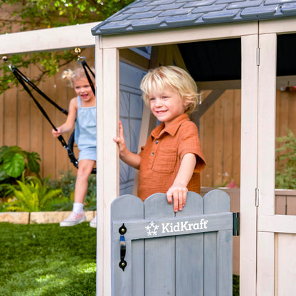 KidKraft Savannah Swing Wooden Playhouse with Kitchen