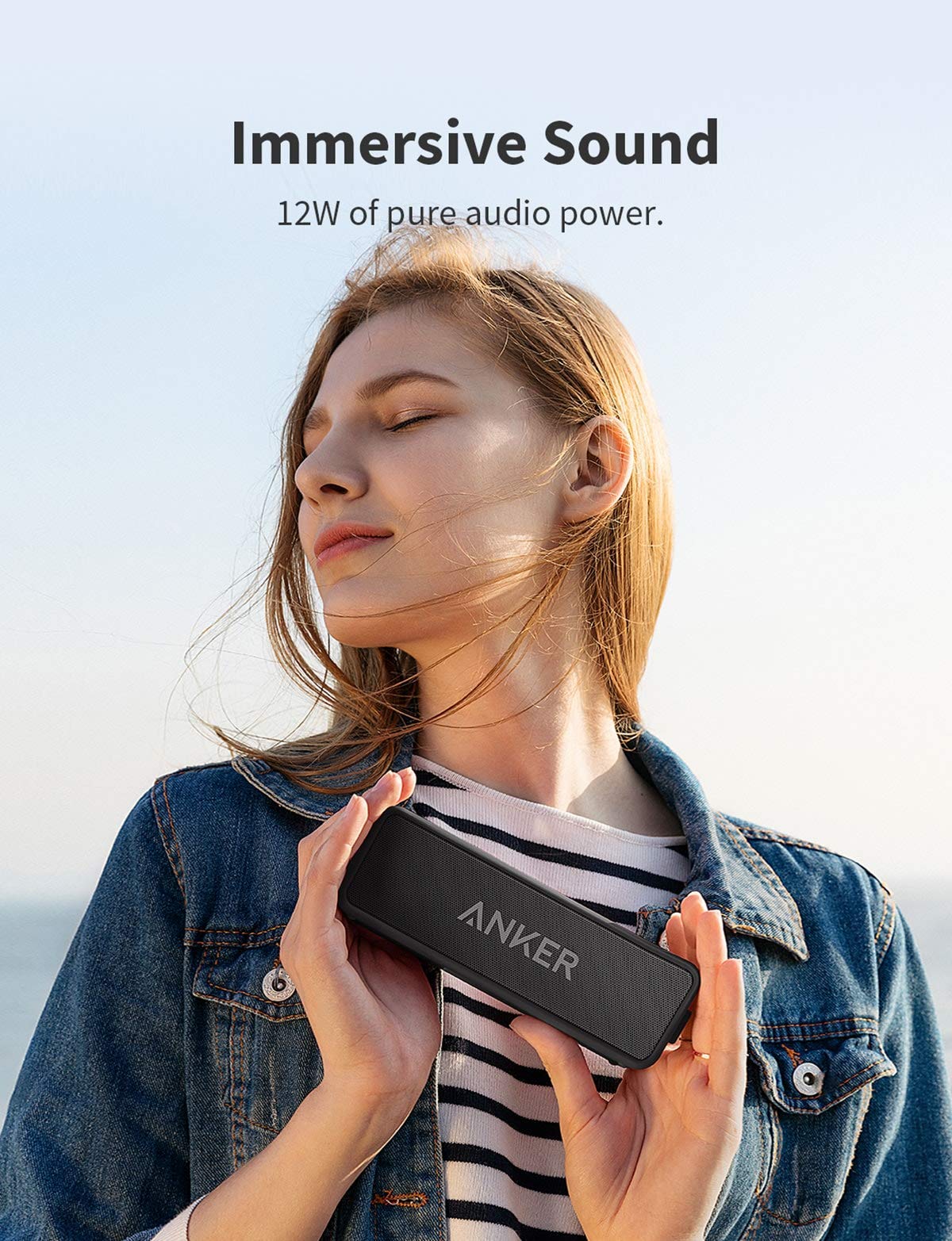 Anker Soundcore 2 Bluetooth Speaker with 24-Hour Playtime