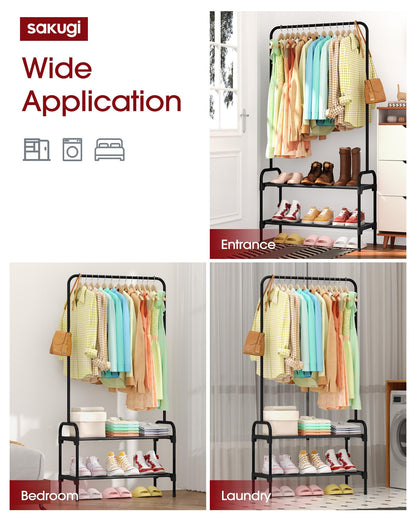 Multi-Functional Clothes and Shoe Rack
