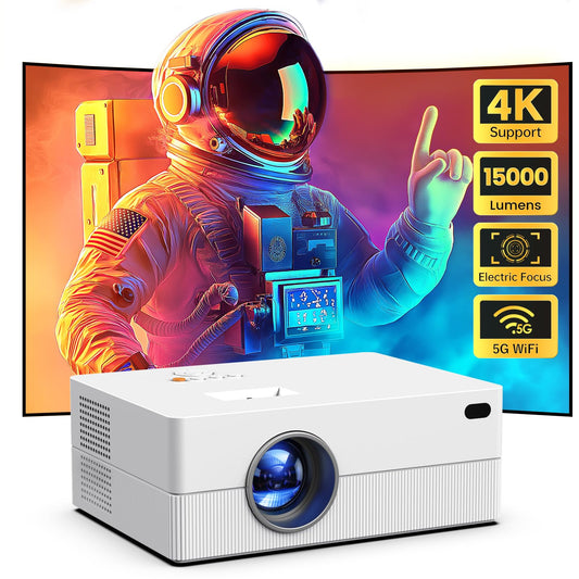 1080P Mini Projector with WiFi and Bluetooth