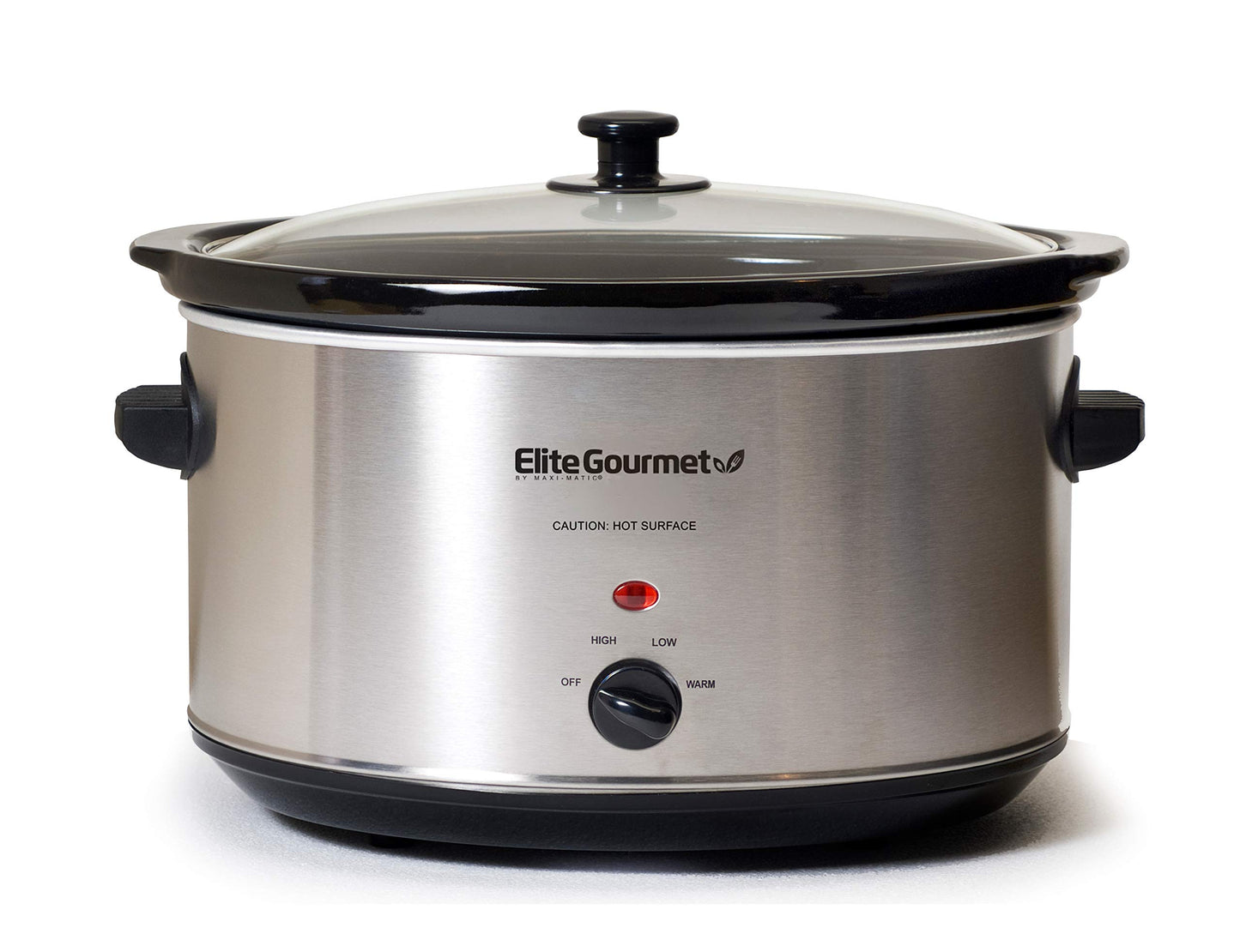 Elite Gourmet 8.5 Quart Stainless Steel Slow Cooker