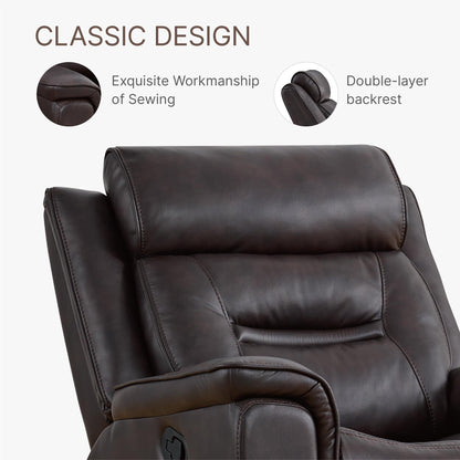 KISLOT Leather Recliner Rocker for Living Room