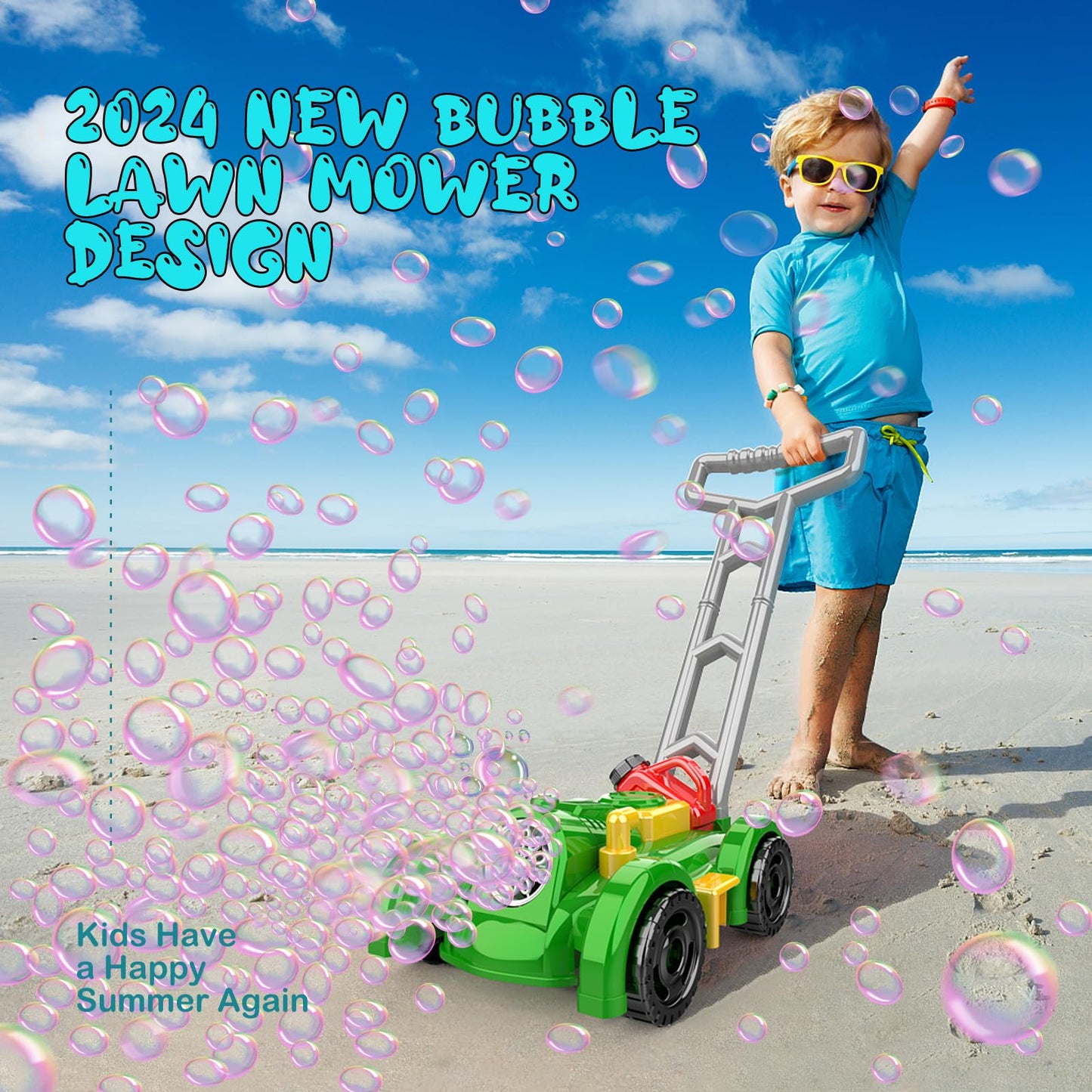 Bubble Lawn Mower Toy for Toddlers 3+ Years